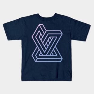 Strange Geometry - Asymmetry (Outline) Kids T-Shirt